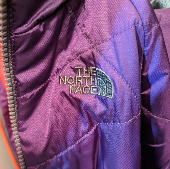 North Face Women Soft Shell Double Zipper 3 in 1 Ski Jacket Gray Pink Purple Sm - Picture 10 of 10